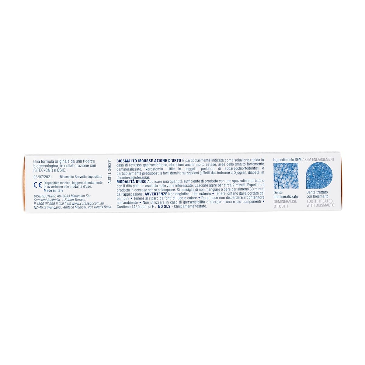 Thumbnail Curasept Biosmalto Mousse Caries Abrasion Erosion Mint 50ml