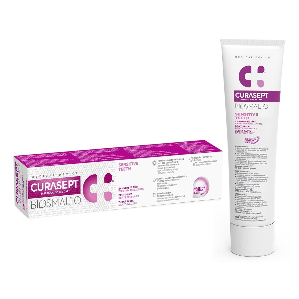 Thumbnail Curasept Biosmalto Toothpaste Sensitive Teeth 75ml
