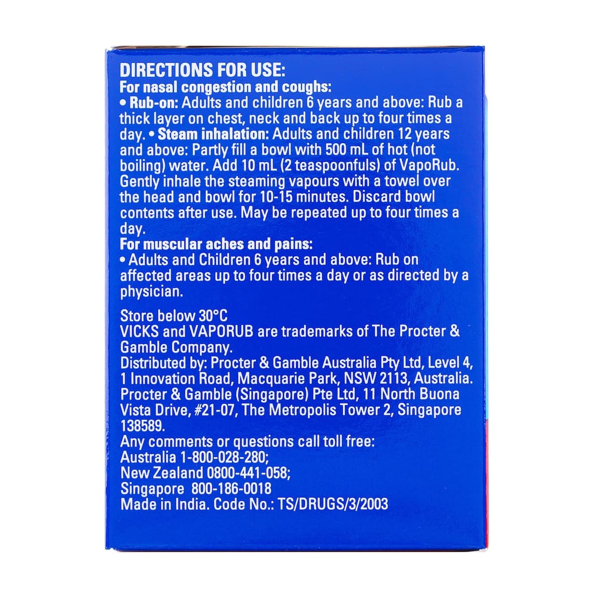 Thumbnail Vicks Vaporub Xtra Strong 100g