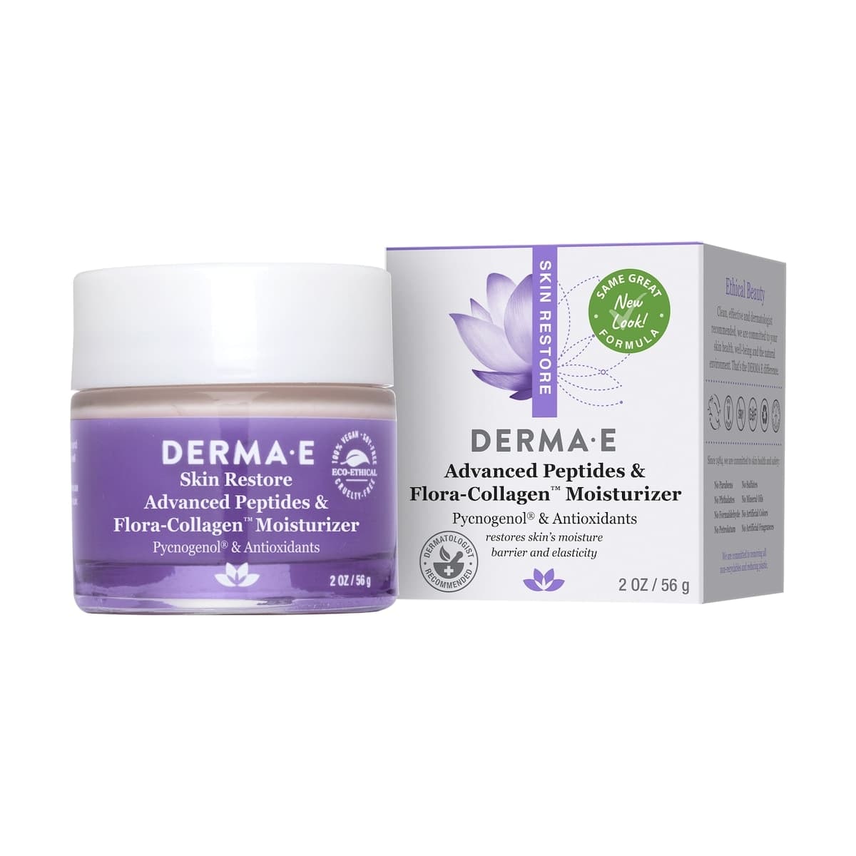 Thumbnail Derma E Advanced Peptides and Flora Collagen Moisturiser 56g
