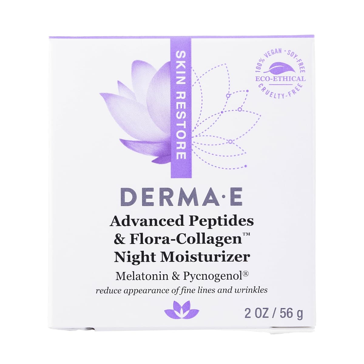Thumbnail Derma E Advanced Peptides & Flora- Collagen Night Moisturiser 56g