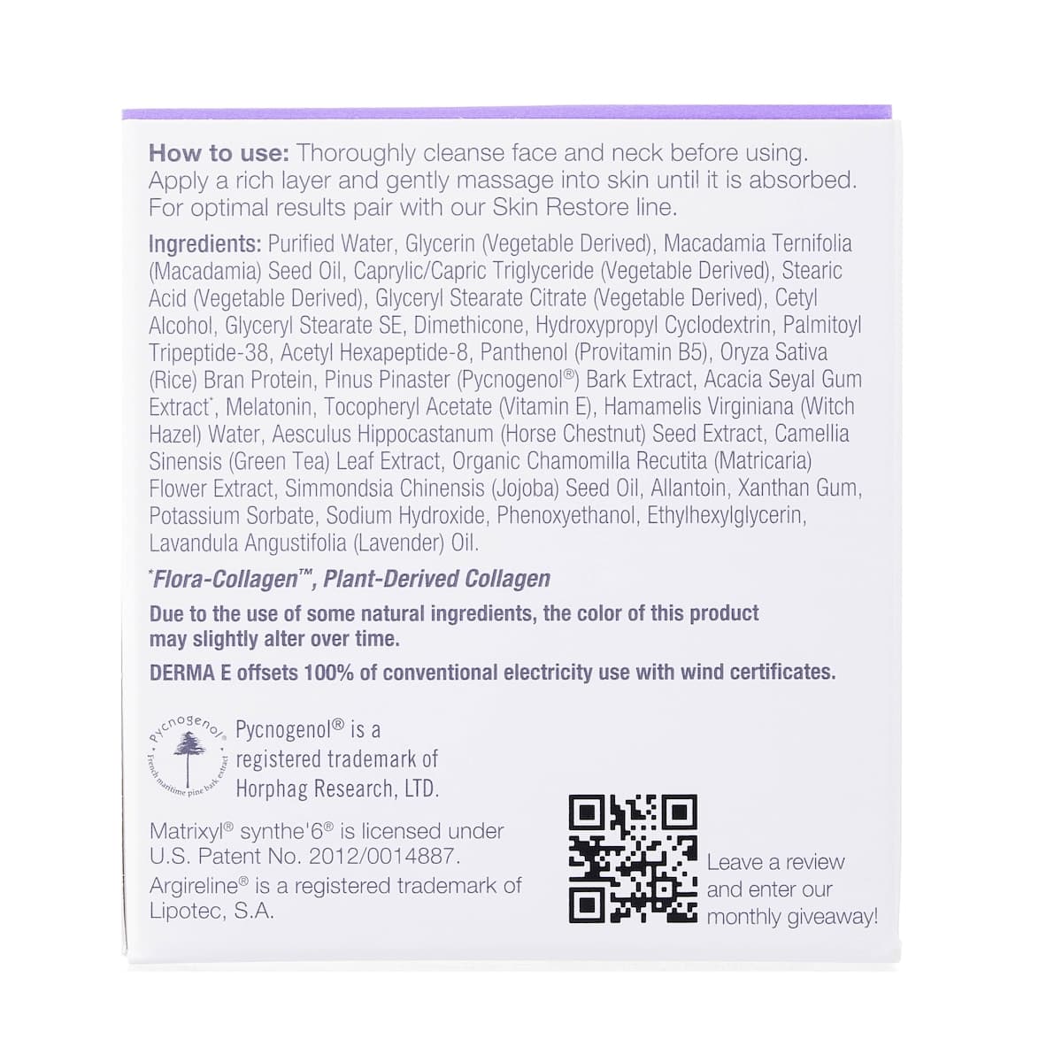 Thumbnail Derma E Advanced Peptides & Flora- Collagen Night Moisturiser 56g