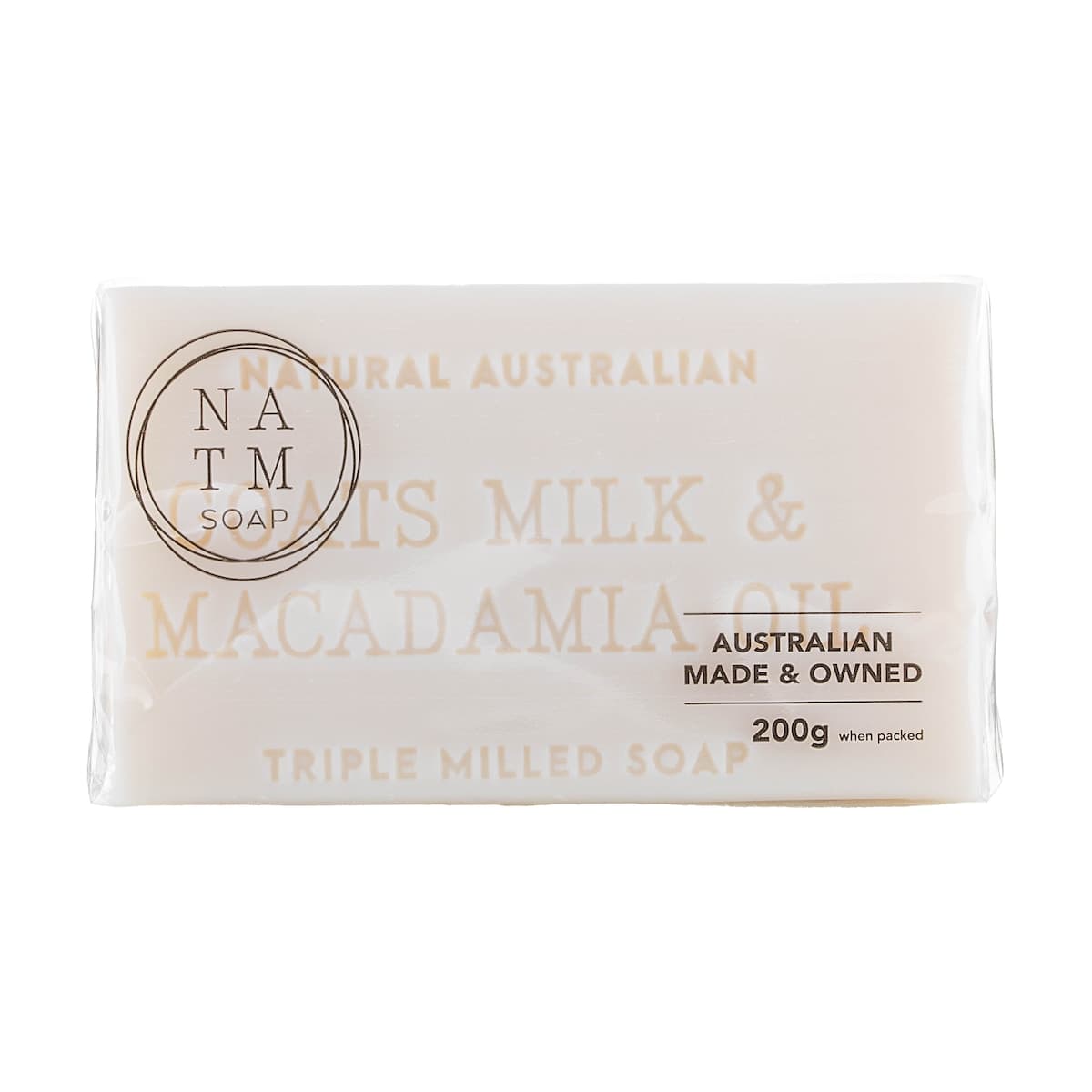 Thumbnail Natural Australian Triple Milled Goats Milk & Macadamia Oil Soap 8 x 200g