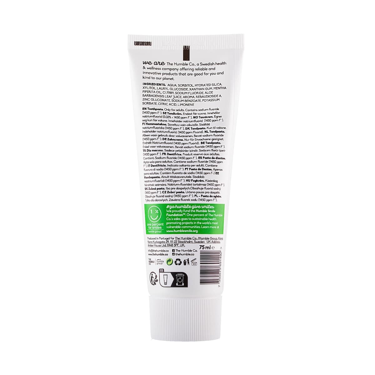 Thumbnail The Humble Co. Natural Toothpaste - Fresh Mint 75ml