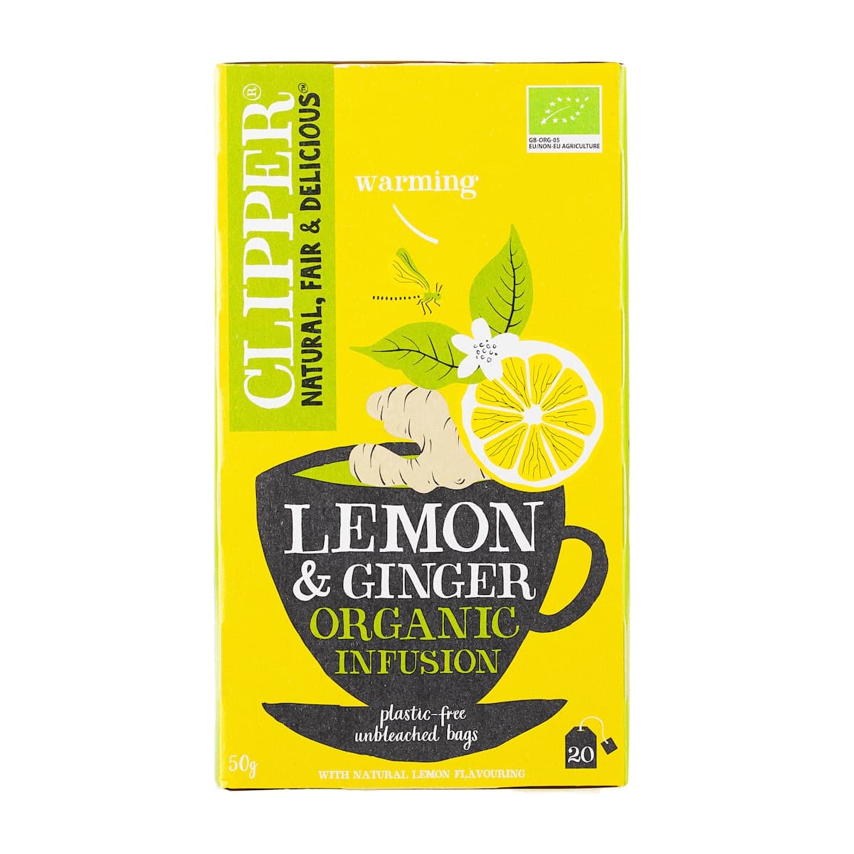 Thumbnail Clipper Lemon & Ginger Infusion Tea 20 Tea Bags