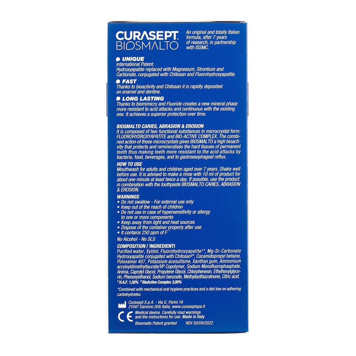 Thumbnail Curasept Biosmalto Mouthwash Caries Abrasion Erosion 300ml
