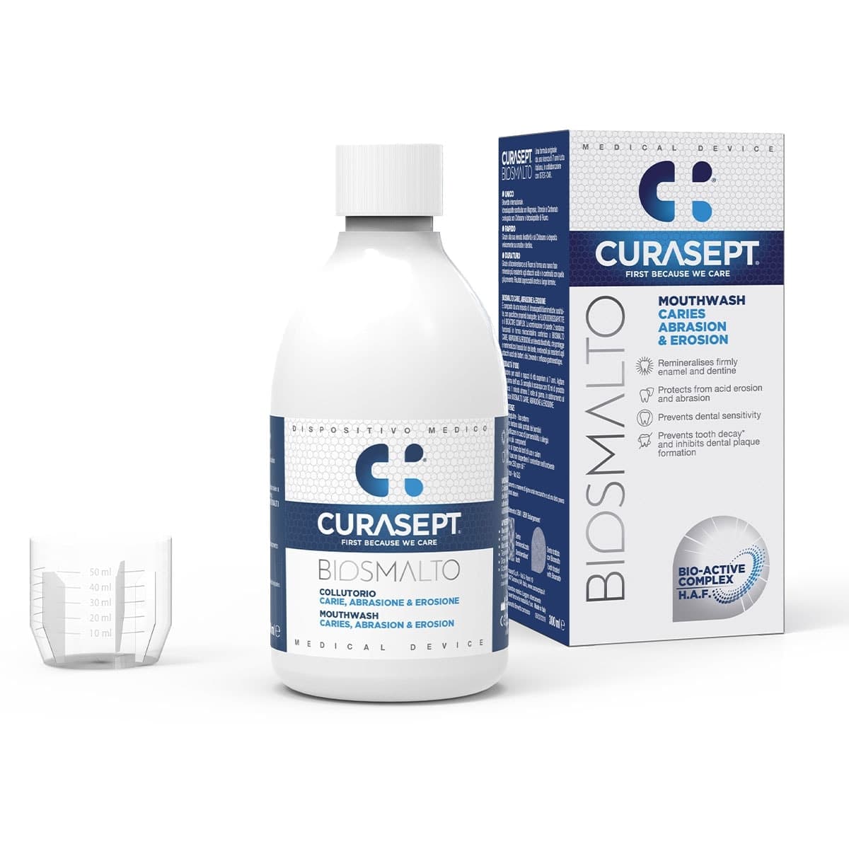 Thumbnail Curasept Biosmalto Mouthwash Caries Abrasion Erosion 300ml