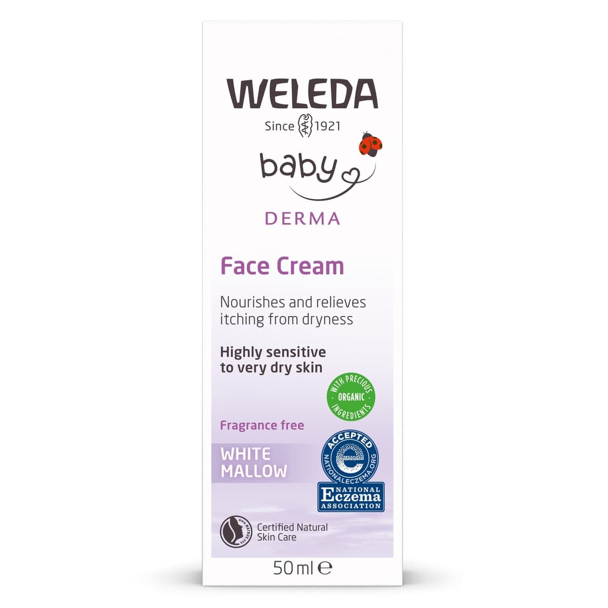 Thumbnail Weleda Baby Derma White Mallow Facial Cream 50ml