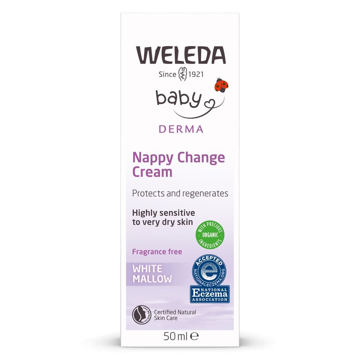 Thumbnail Weleda Baby Derma White Mallow Nappy Change Cream 50ml