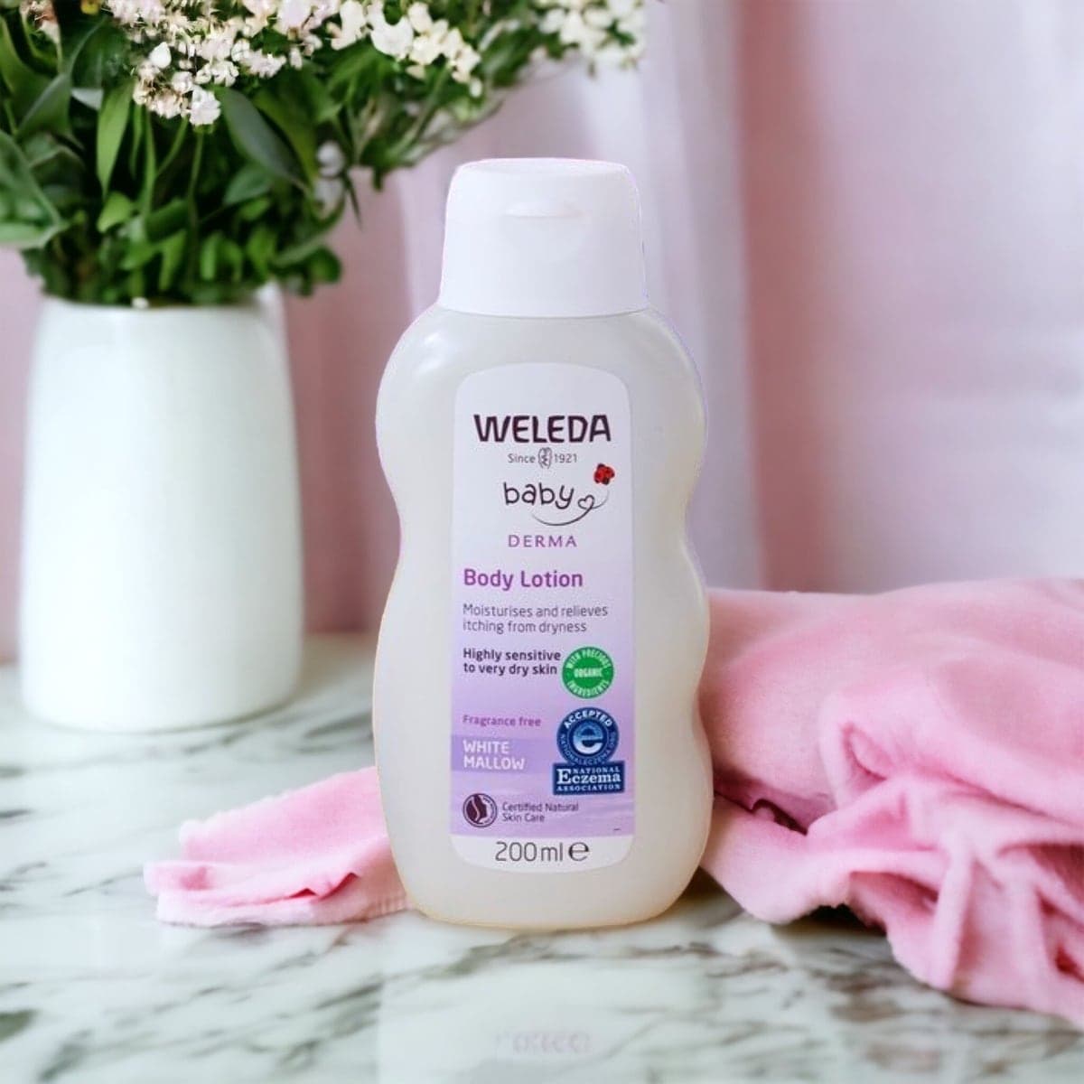 Thumbnail Weleda Baby Derma White Mallow Body Lotion 200ml