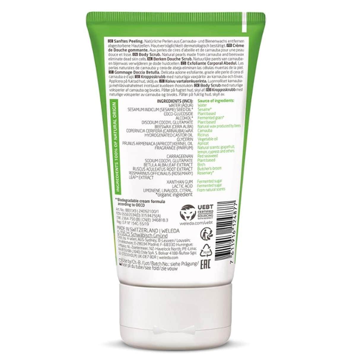 Thumbnail Weleda Birch Pearl Body Scrub 150ml