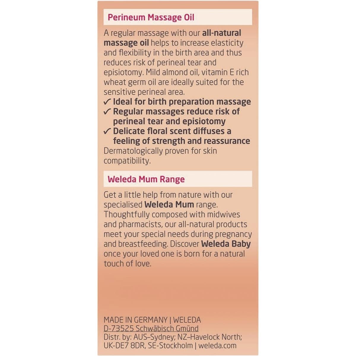 Thumbnail Weleda Perineum Massage Oil 50ml
