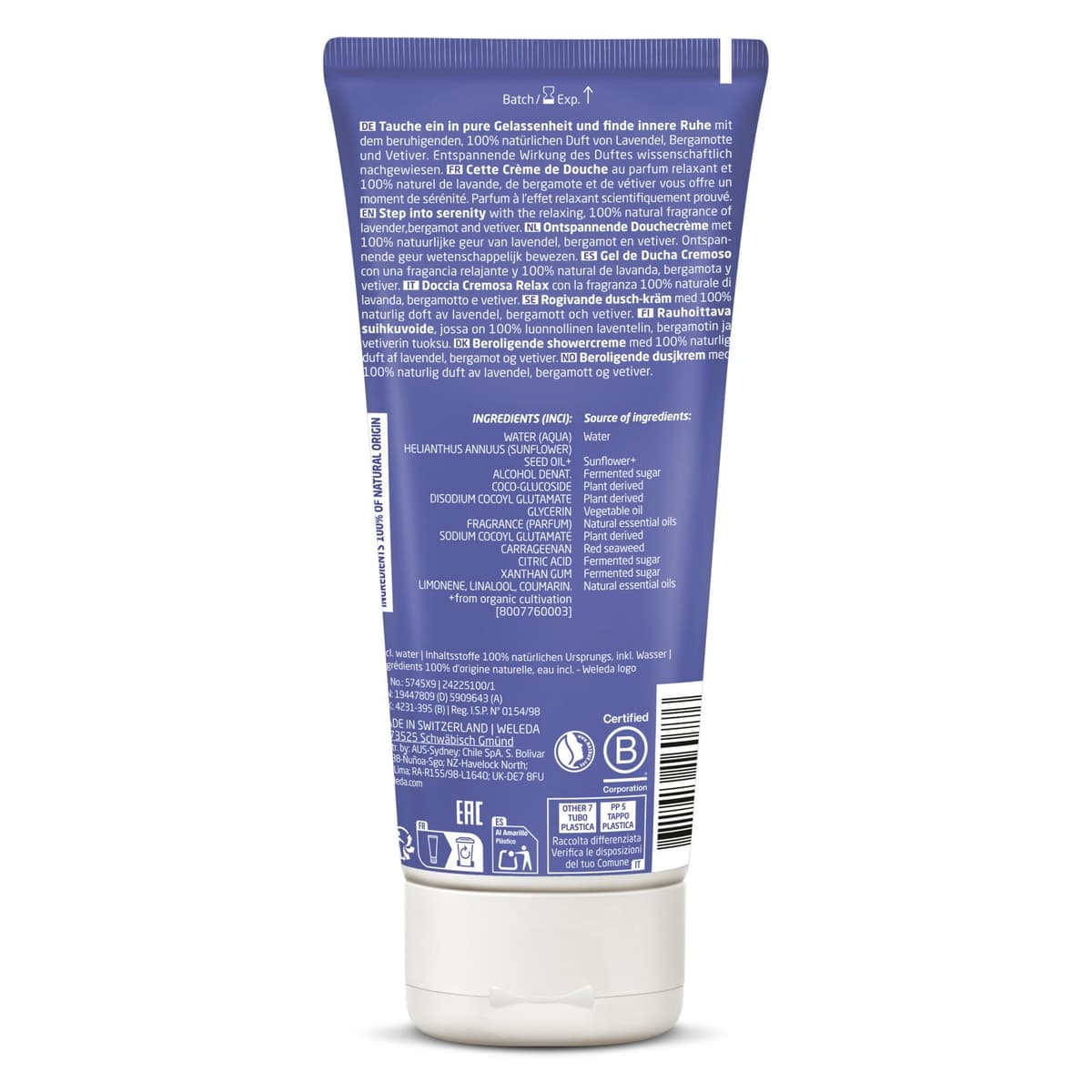 Thumbnail Weleda Aroma Shower Relax Comforting Creamy Body Wash 200ml