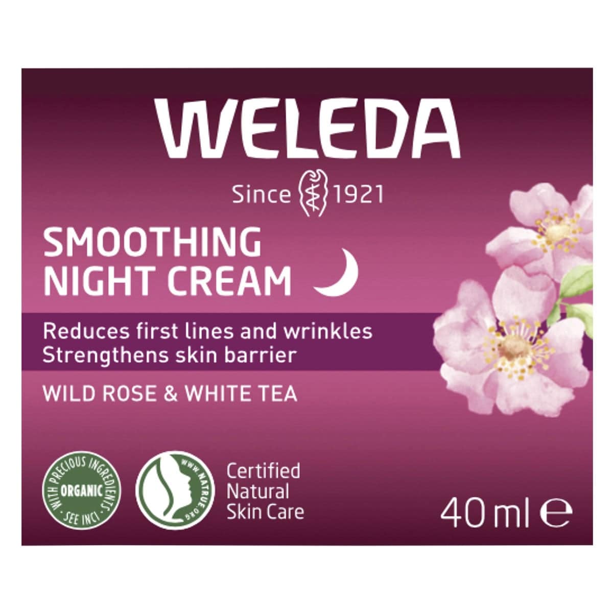 Thumbnail Weleda Wild Rose & White Tea Smoothing Night Cream 40ml