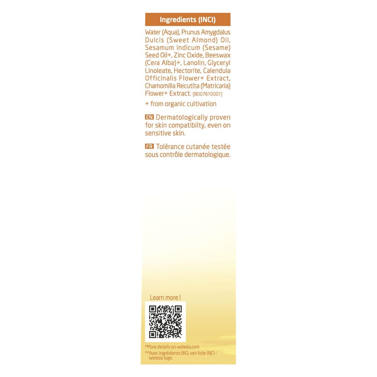 Thumbnail Weleda Baby Calendula Nappy Change Cream Fragrance free 75ml