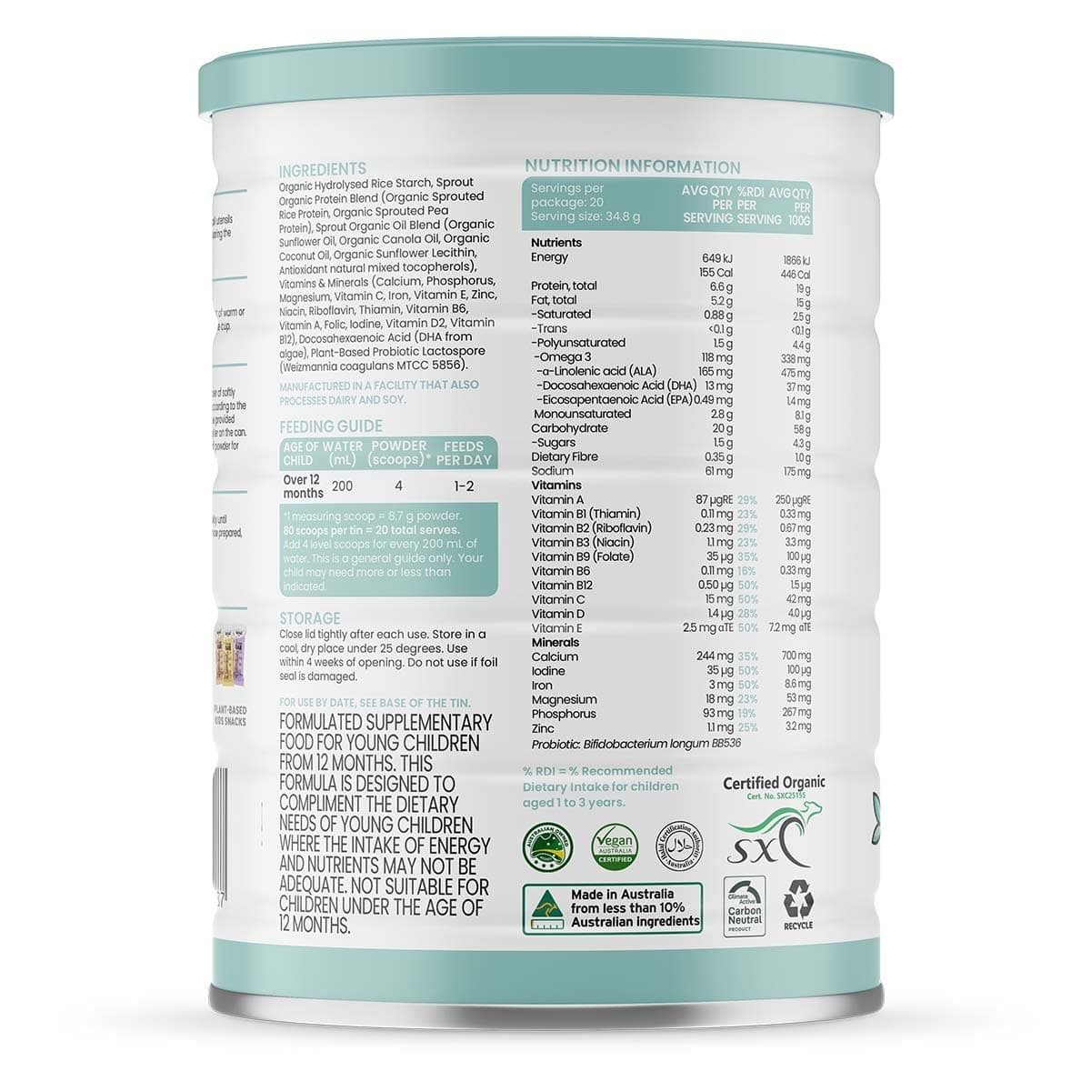 Thumbnail Sprout Organic Plant Based Toddler Drink 700g