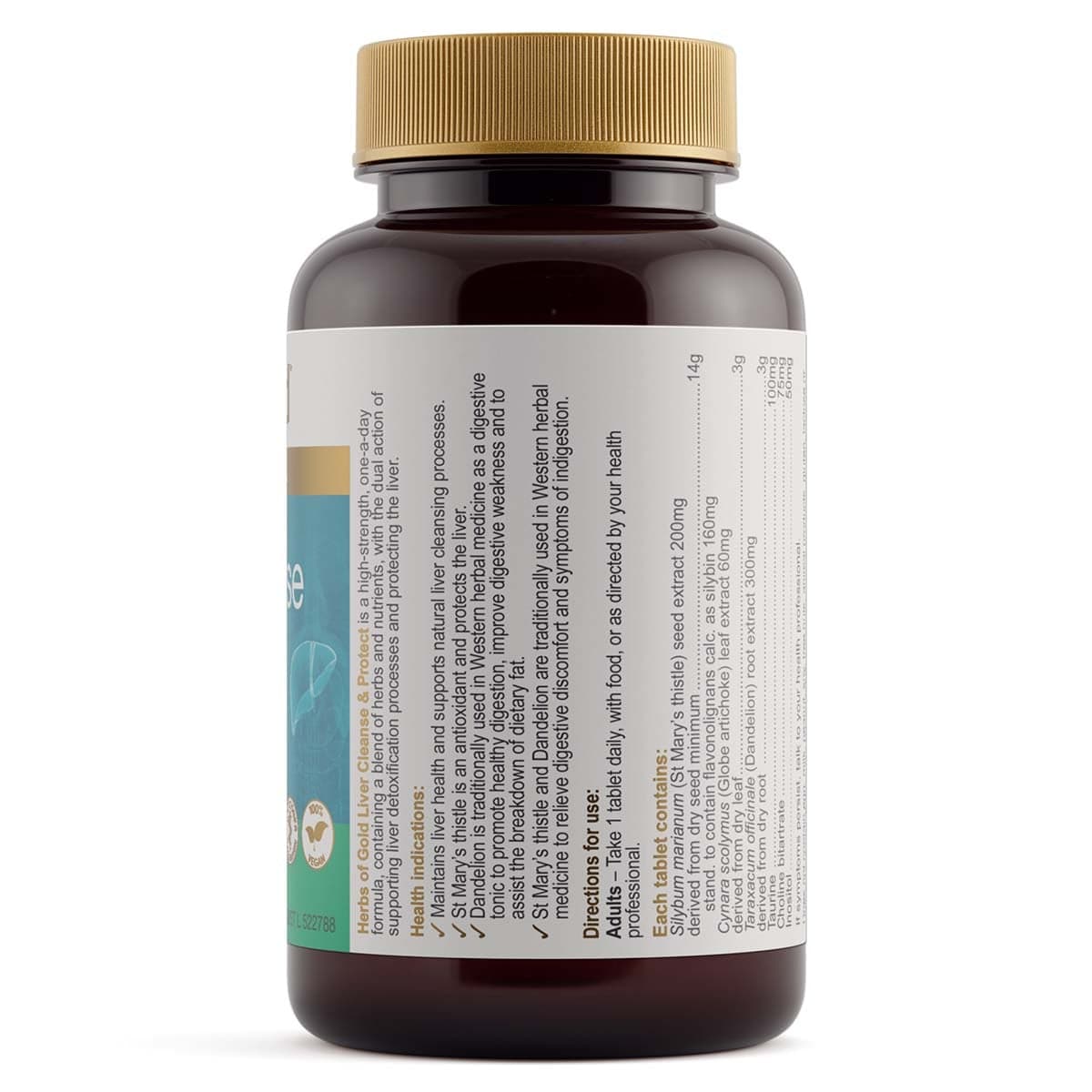 Thumbnail Herbs of Gold Liver Cleanse & Protect 60 Tablets