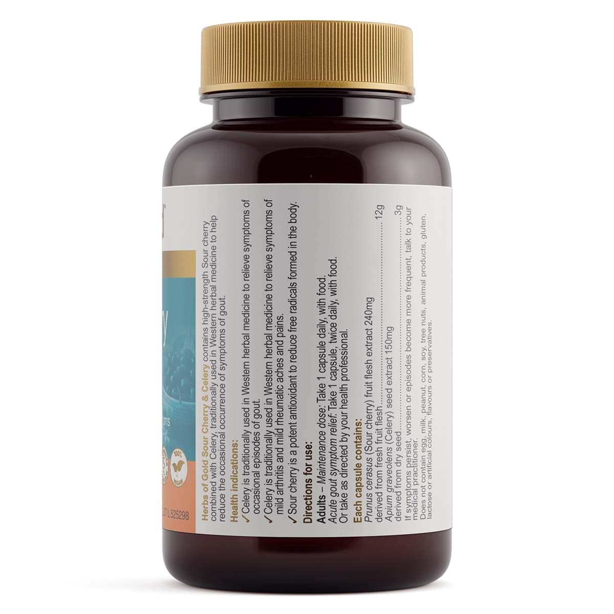 Thumbnail Herbs of Gold Sour Cherry & Celery 60 Capsules