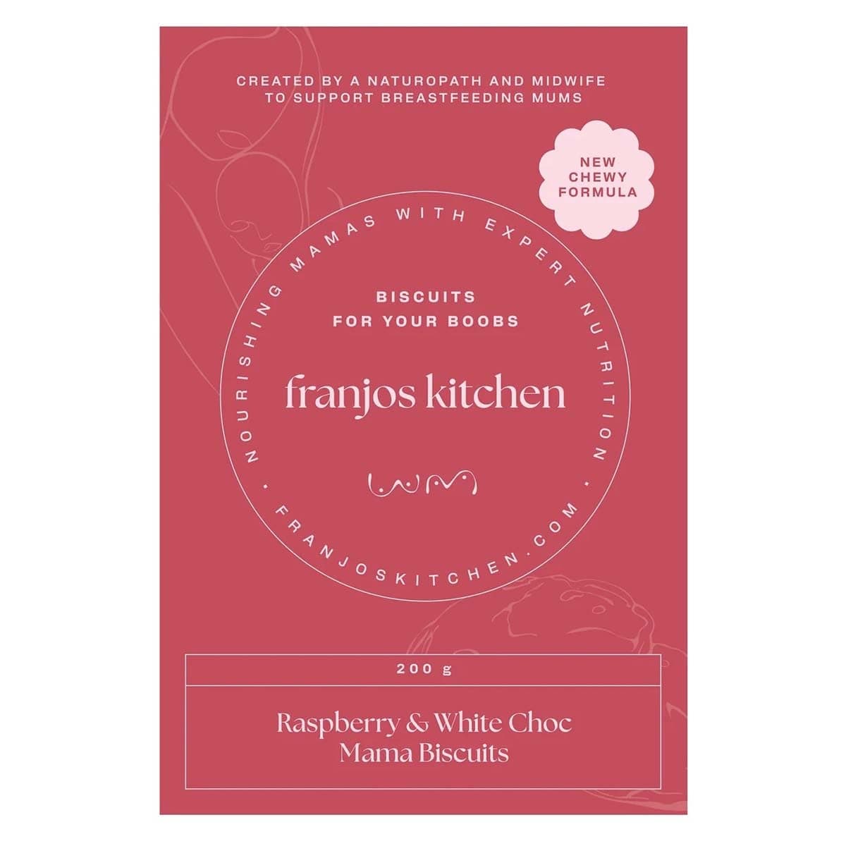 Thumbnail Franjo's Kitchen Biscuits Raspberry & White Choc 200g