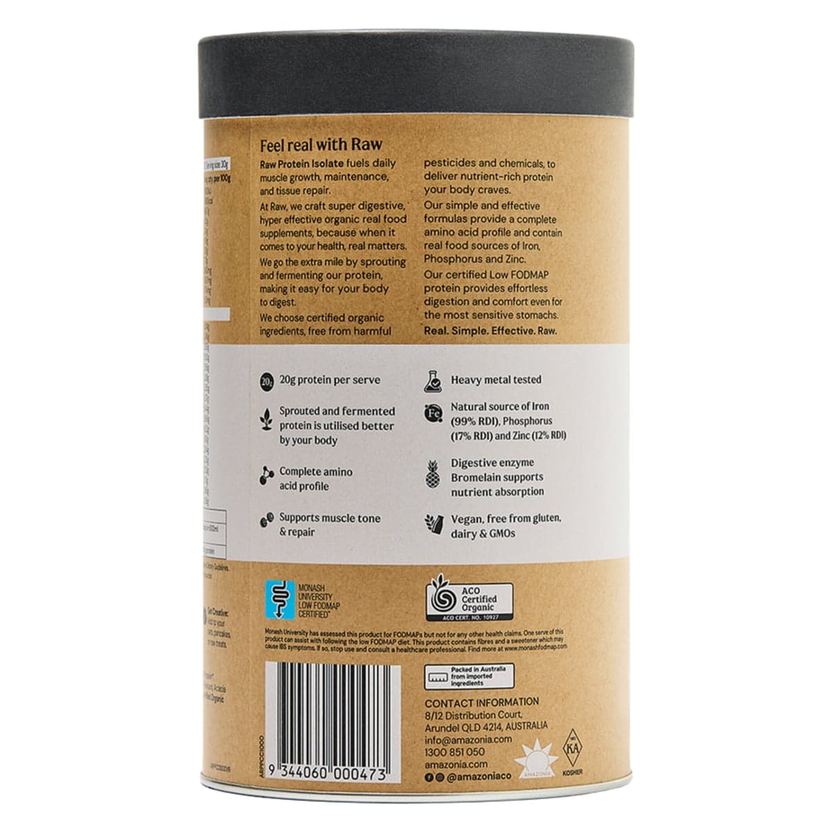 Thumbnail Amazonia Raw Vegan Protein Isolate Choc Coconut 1kg