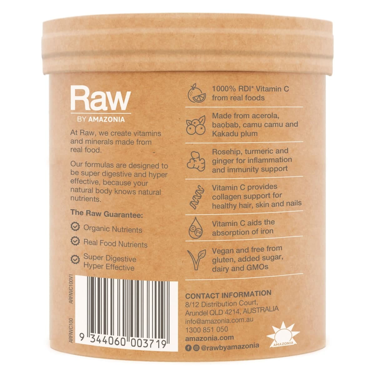 Thumbnail Amazonia Raw Organic Vitamin C Powder Passionfruit 100g
