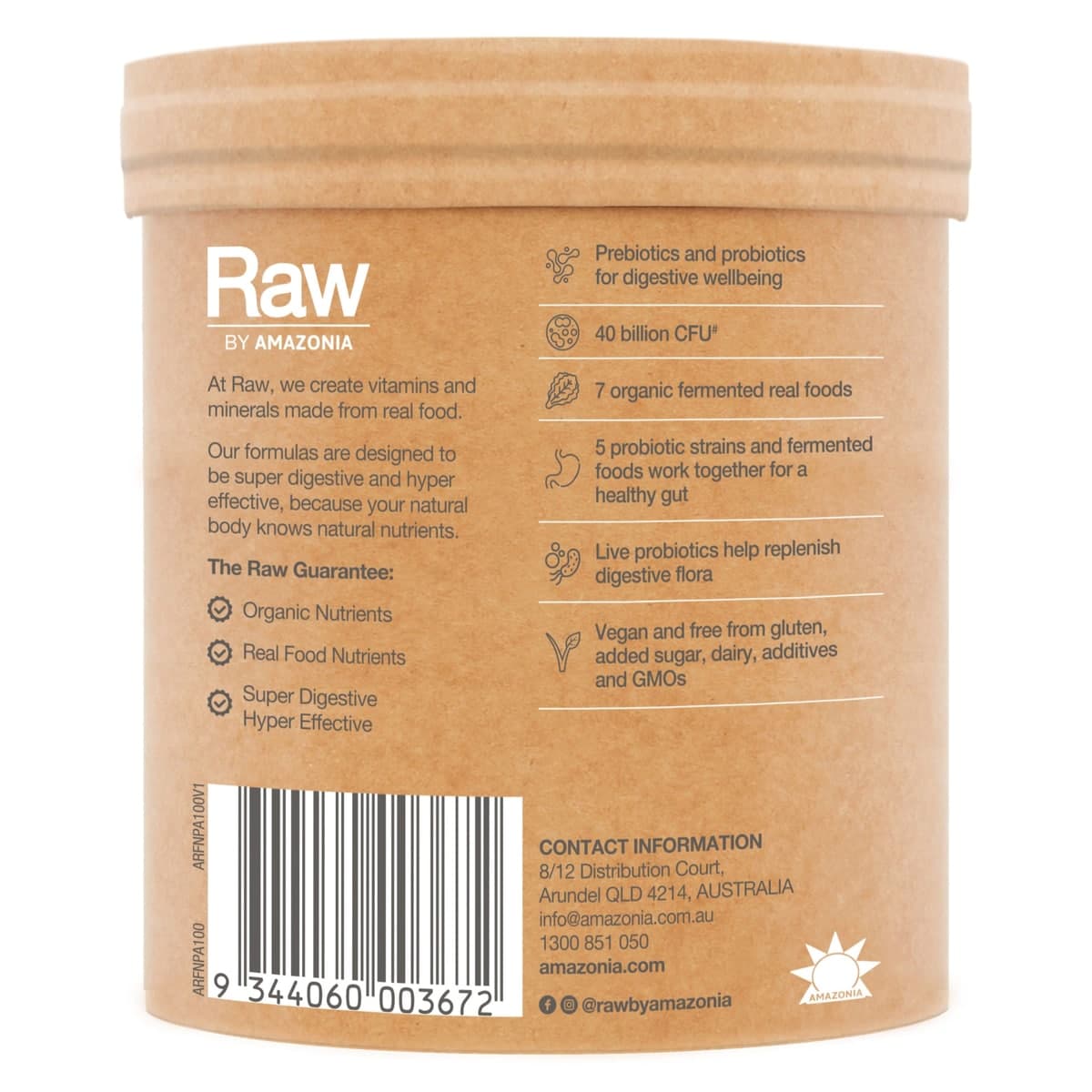 Thumbnail Amazonia Raw Organic Probiotics Powder Cloudy Apple 100g