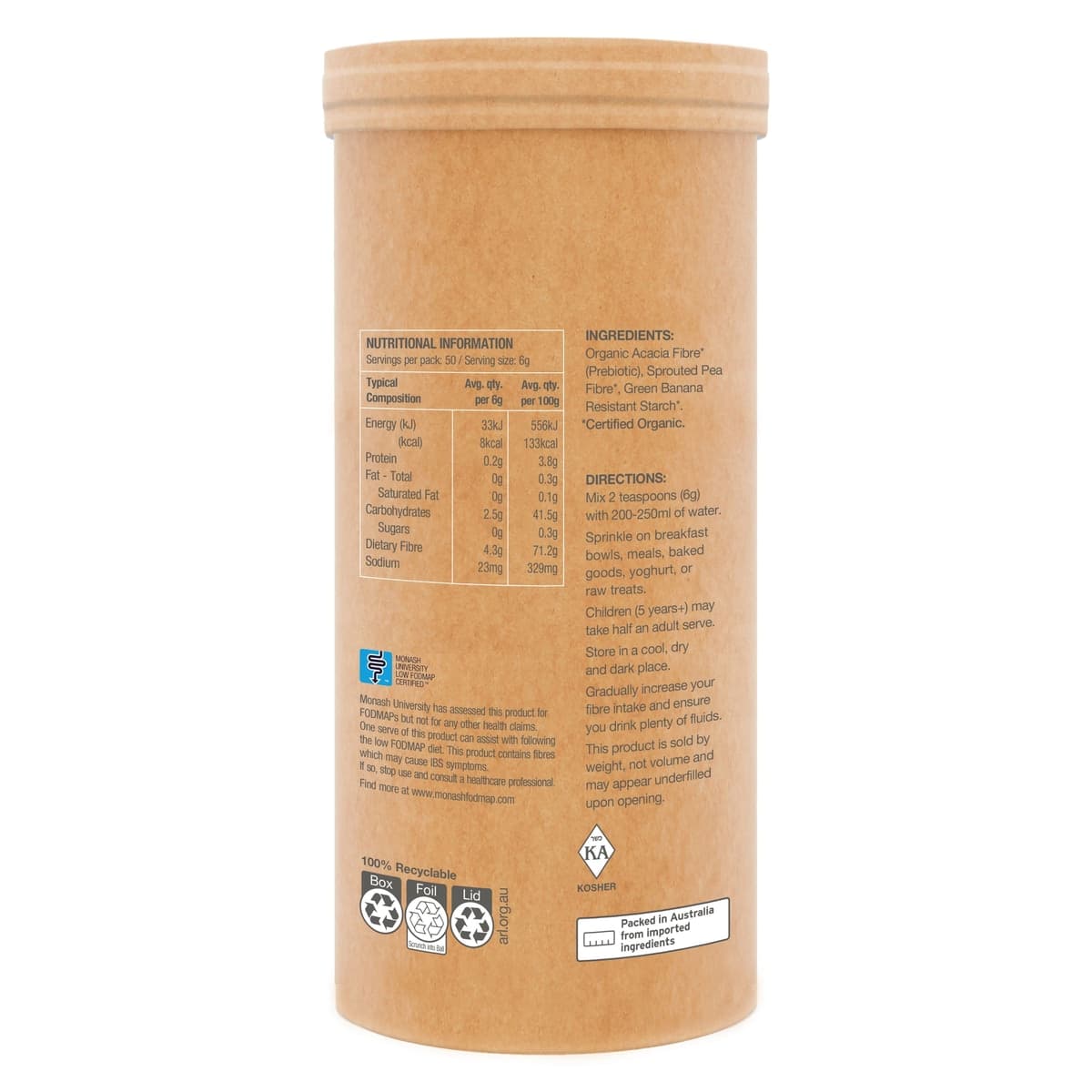 Thumbnail Amazonia Raw Organic Fibre Powder Unflavoured 300g