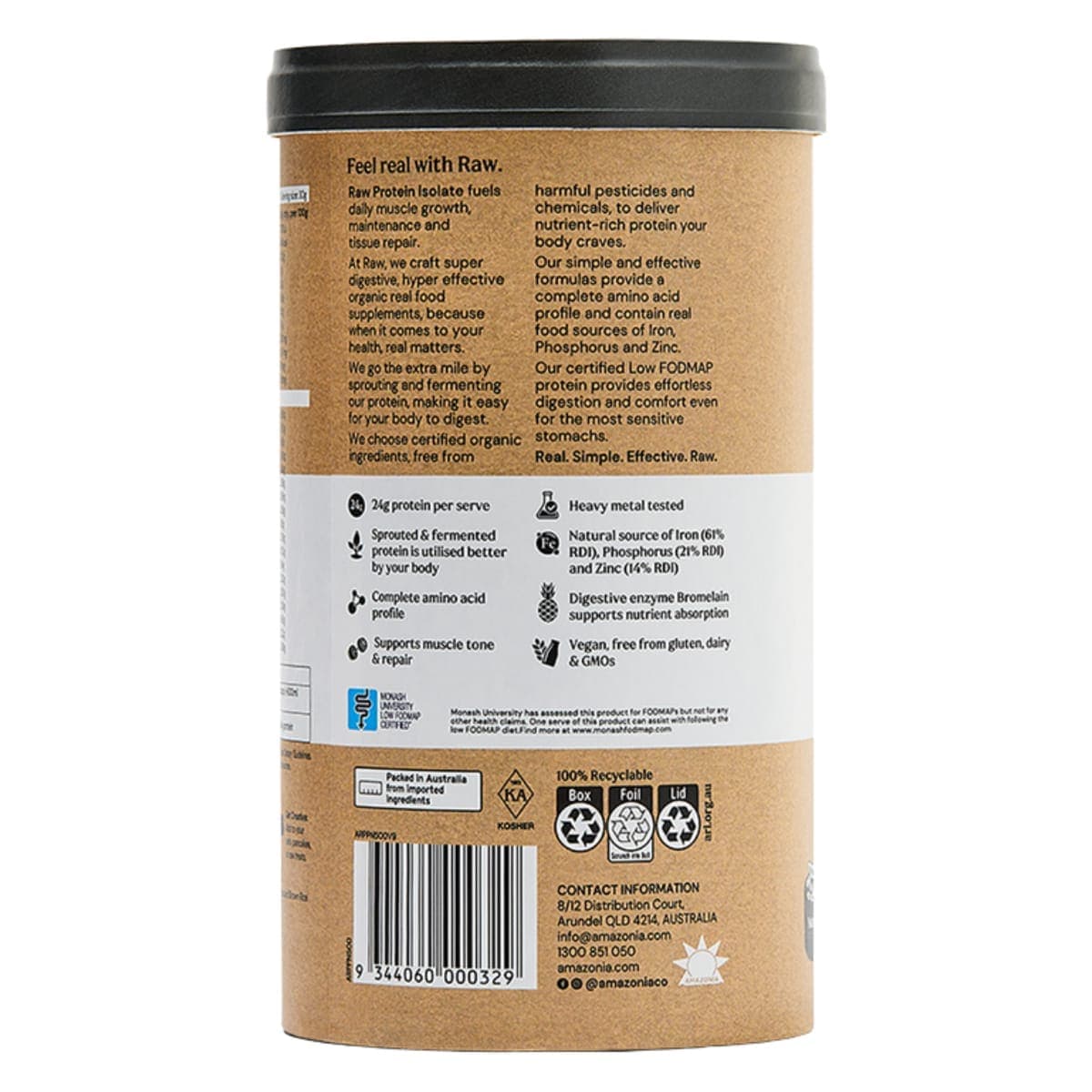 Thumbnail Amazonia Raw Vegan Protein Isolate Natural 500g