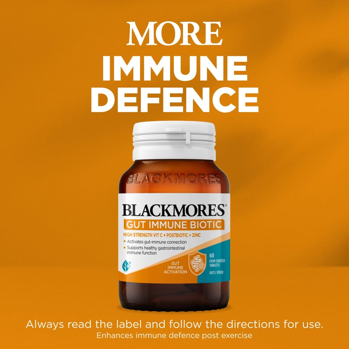 Thumbnail Blackmores Gut Immune Biotic 60 Capsules