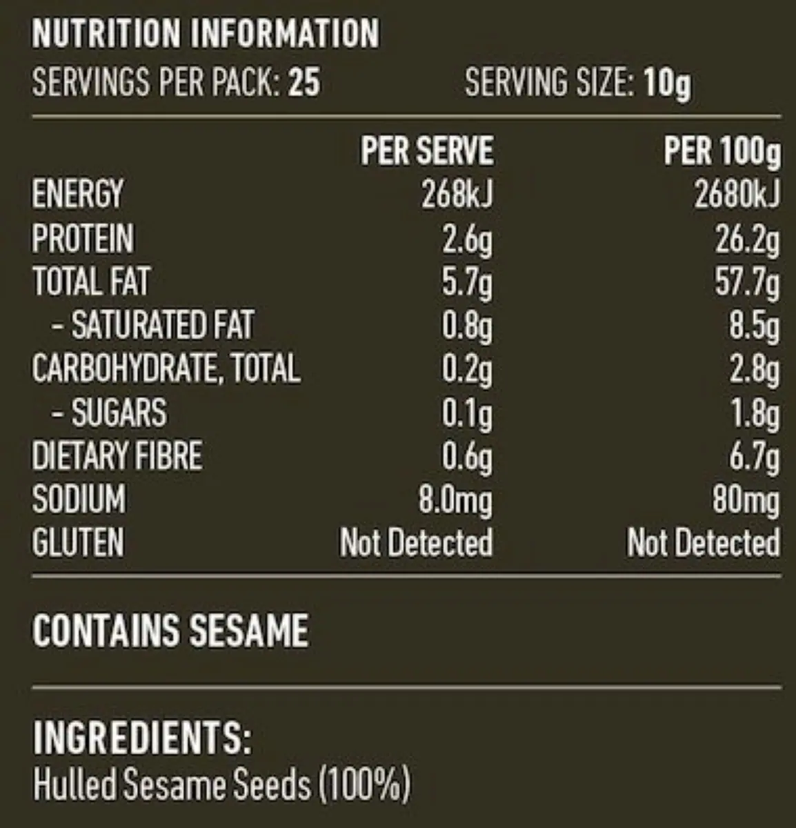 Thumbnail Lotus Sesame Seeds Hulled 250g