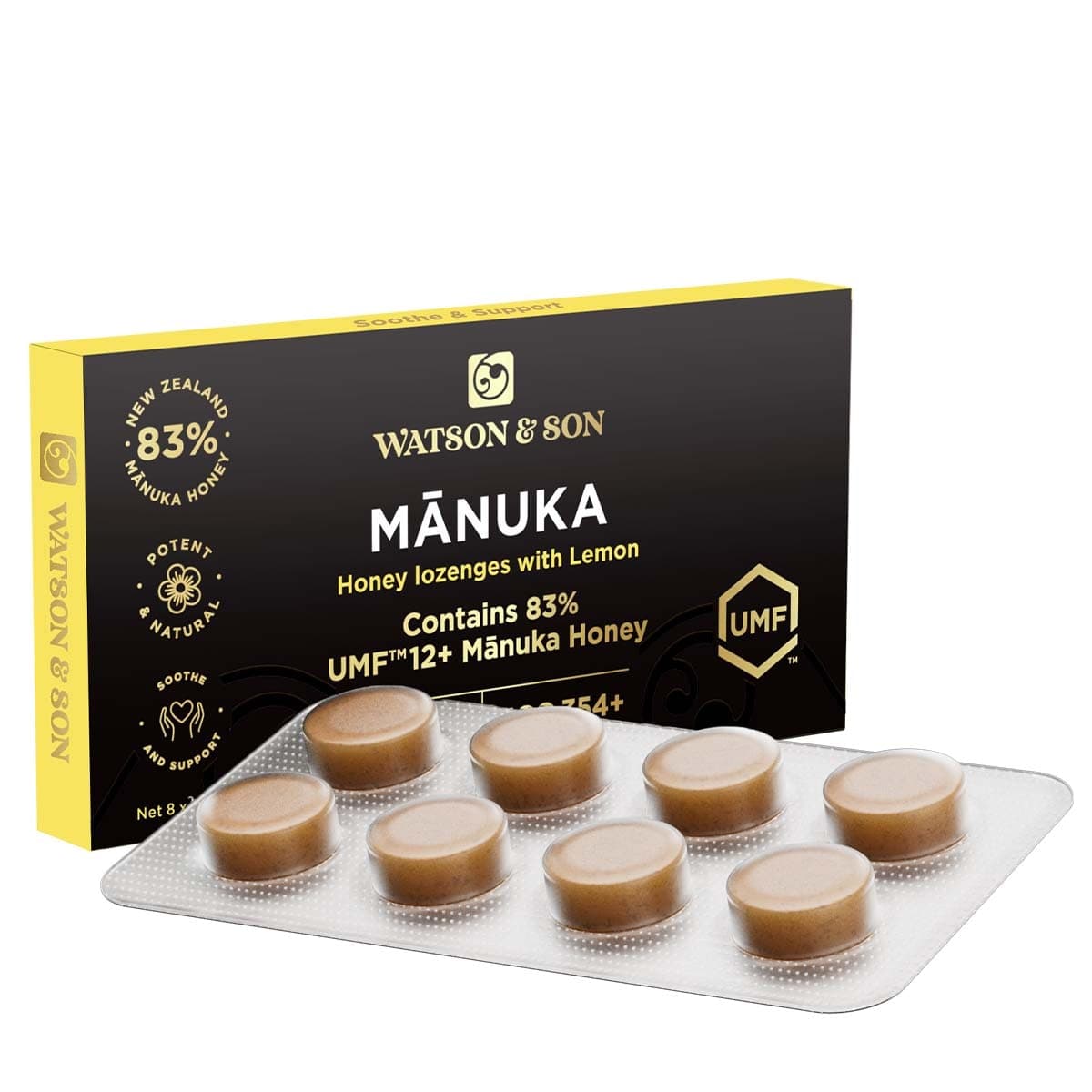 Thumbnail Watson & Son Manuka Honey UMF 12+/MGO 354+ Lozenges 8 x 2.8g