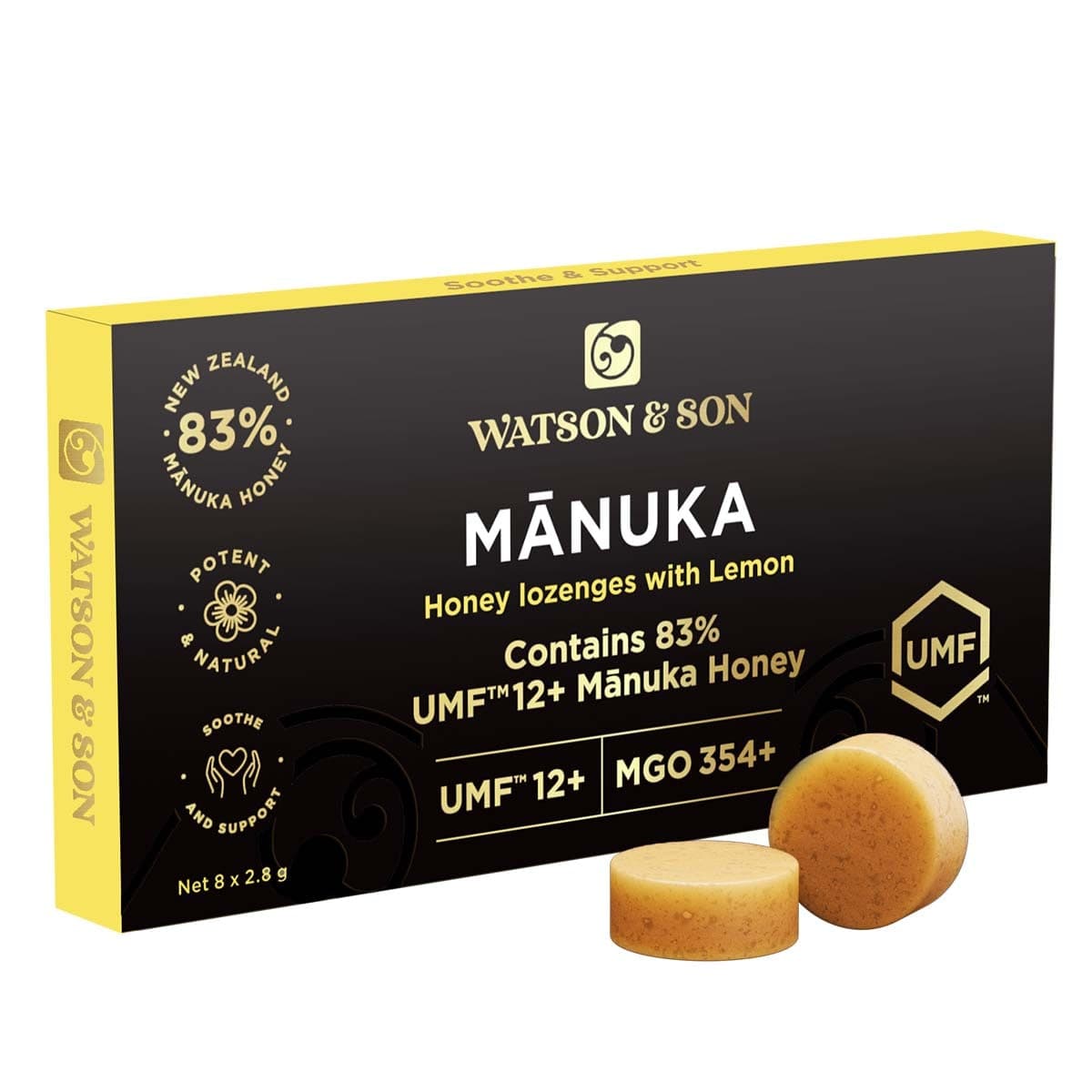 Thumbnail Watson & Son Manuka Honey UMF 12+/MGO 354+ Lozenges 8 x 2.8g