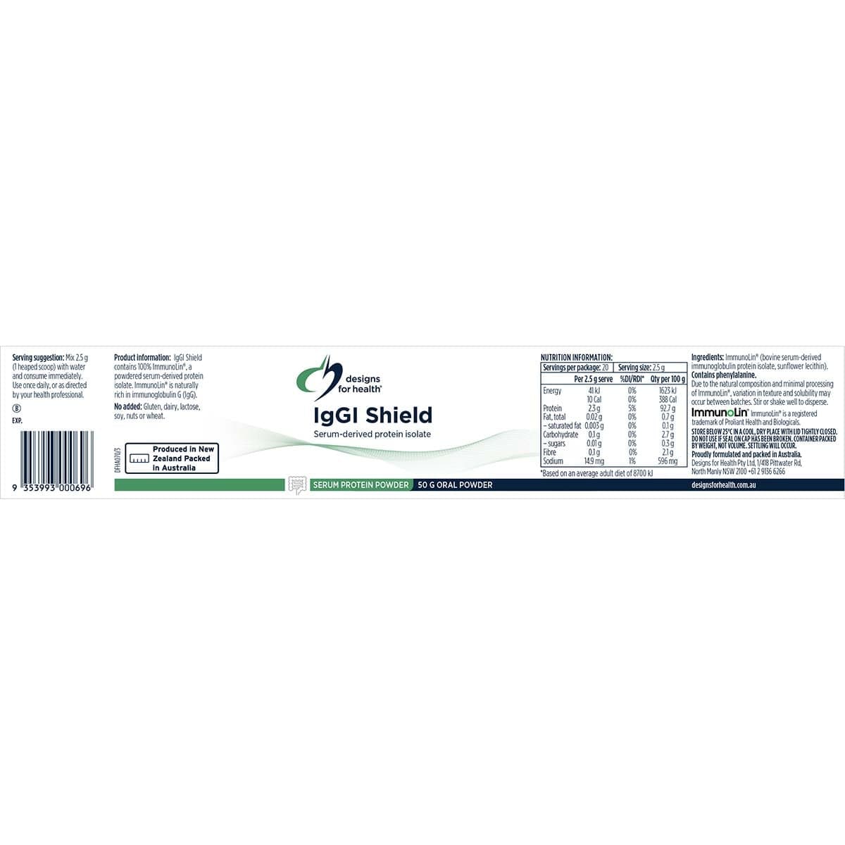 Thumbnail Designs for Health IGGI Shield Powder 50g