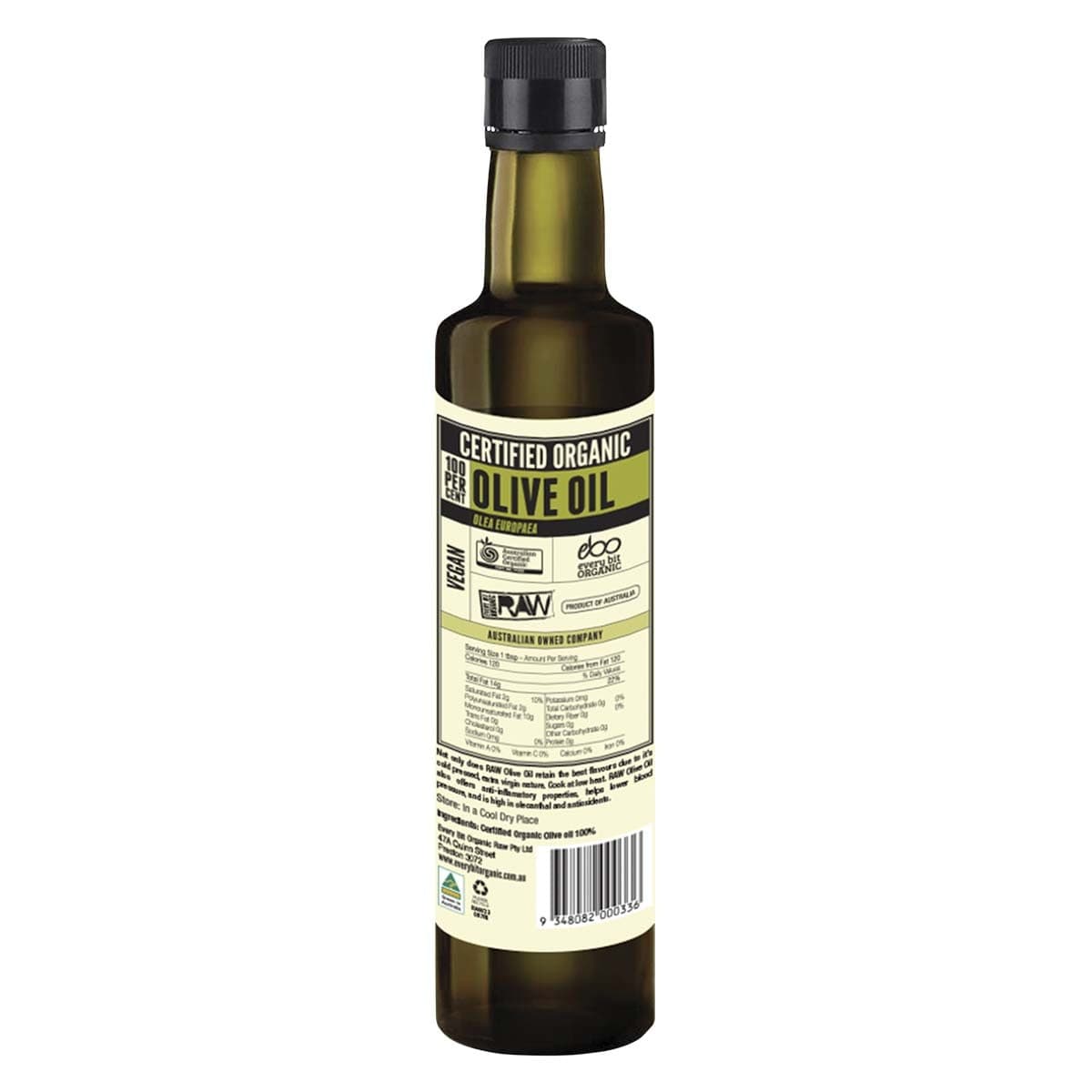 Thumbnail Every Bit Organic Raw Cold Pressed Extra Virgin Olive Oil 500mL