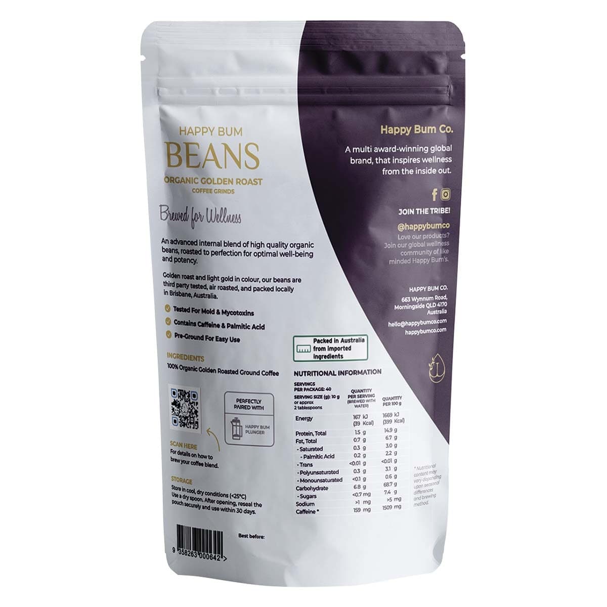 Thumbnail Happy Bum Beans Organic Golden Roast Enema Coffee 400g