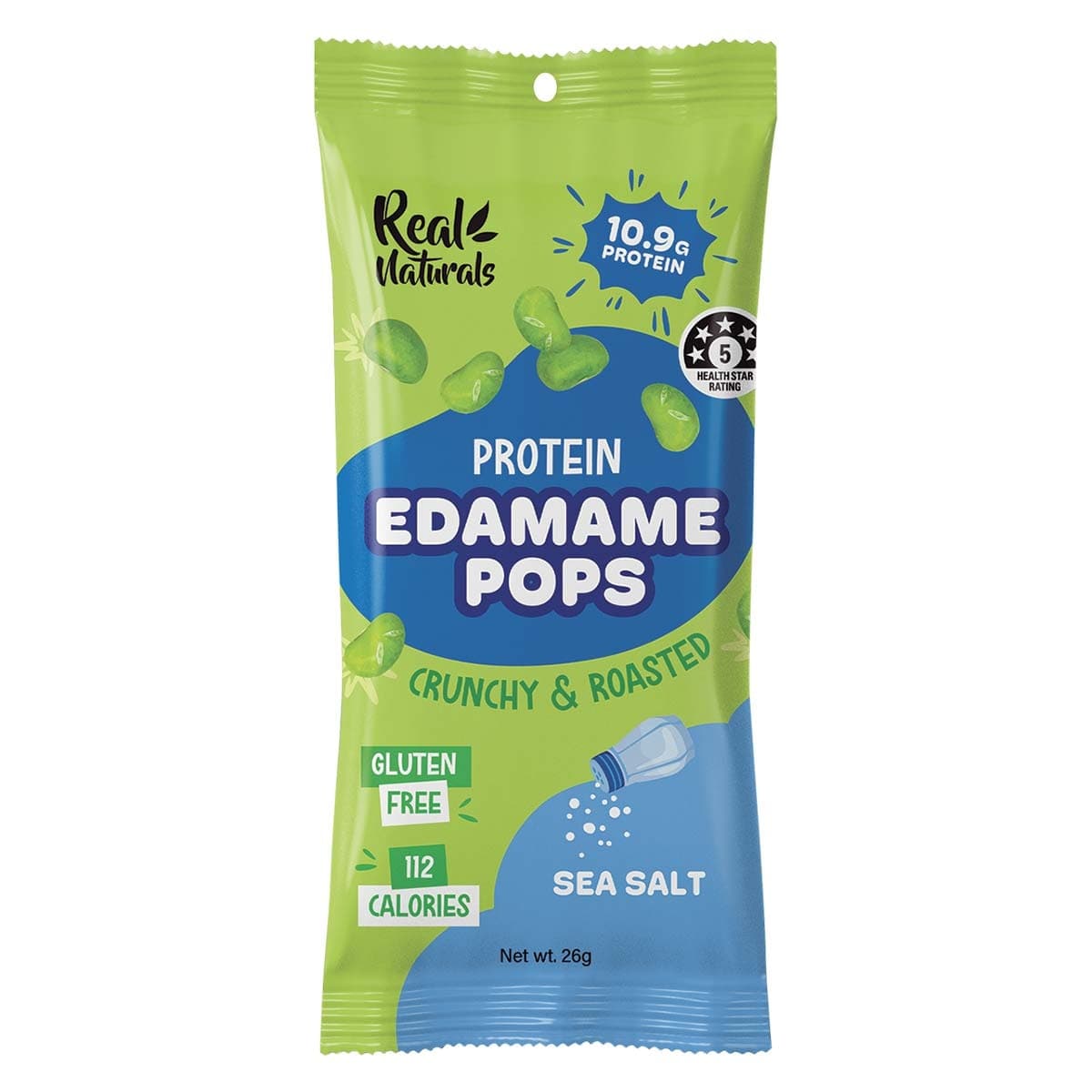 Thumbnail Real Naturals Protein Edamame Pops Sea Salt 26g