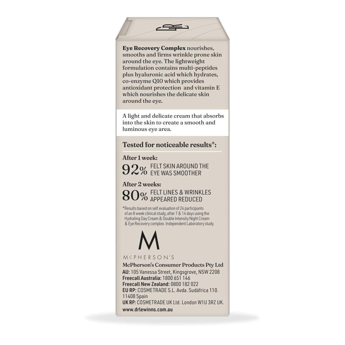 Thumbnail Dr Lewinns Line Smoothing Complex S8 Eye Recovery Complex 15g