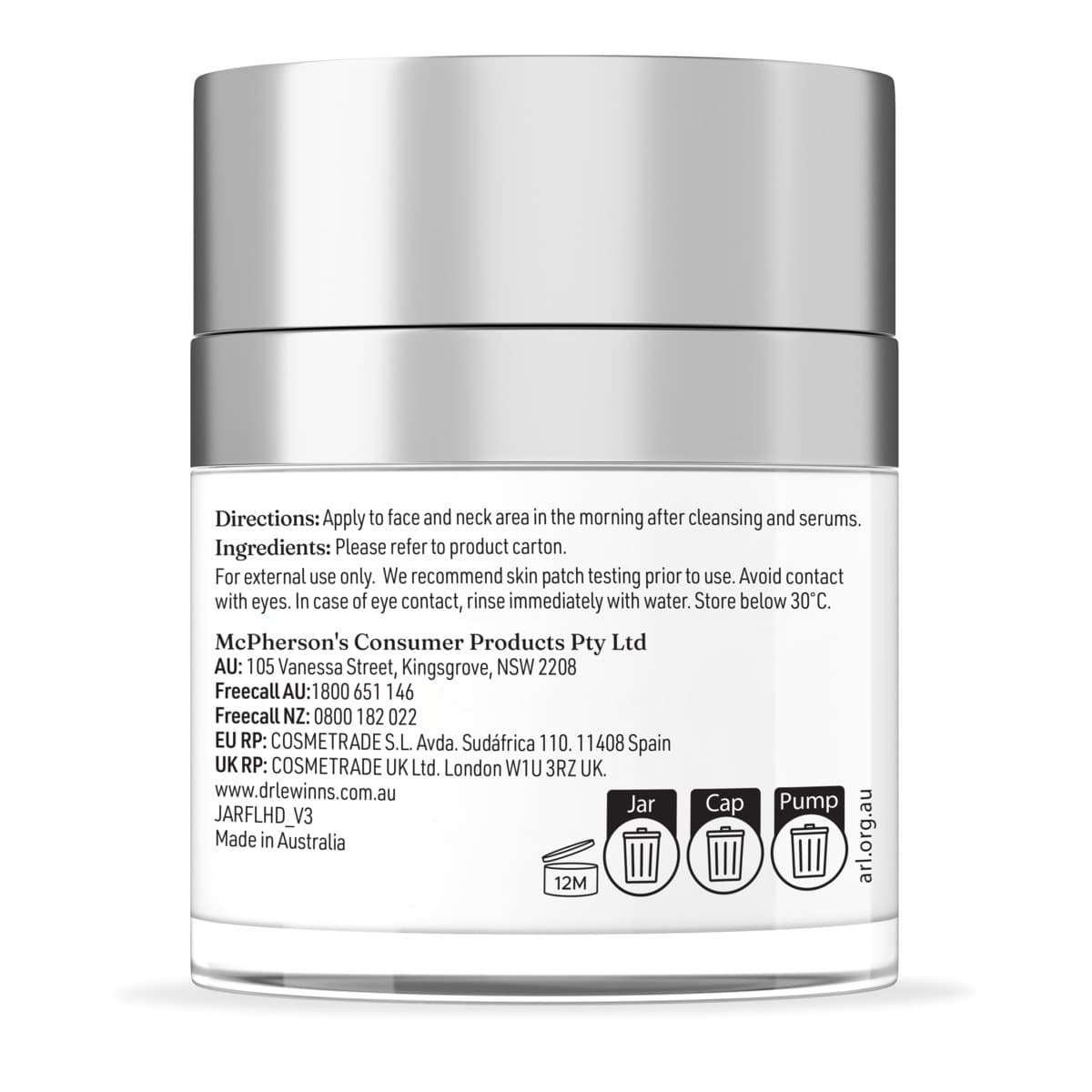 Thumbnail Dr Lewinns Line Smoothing Complex S8 Hydrating Day Cream 30g