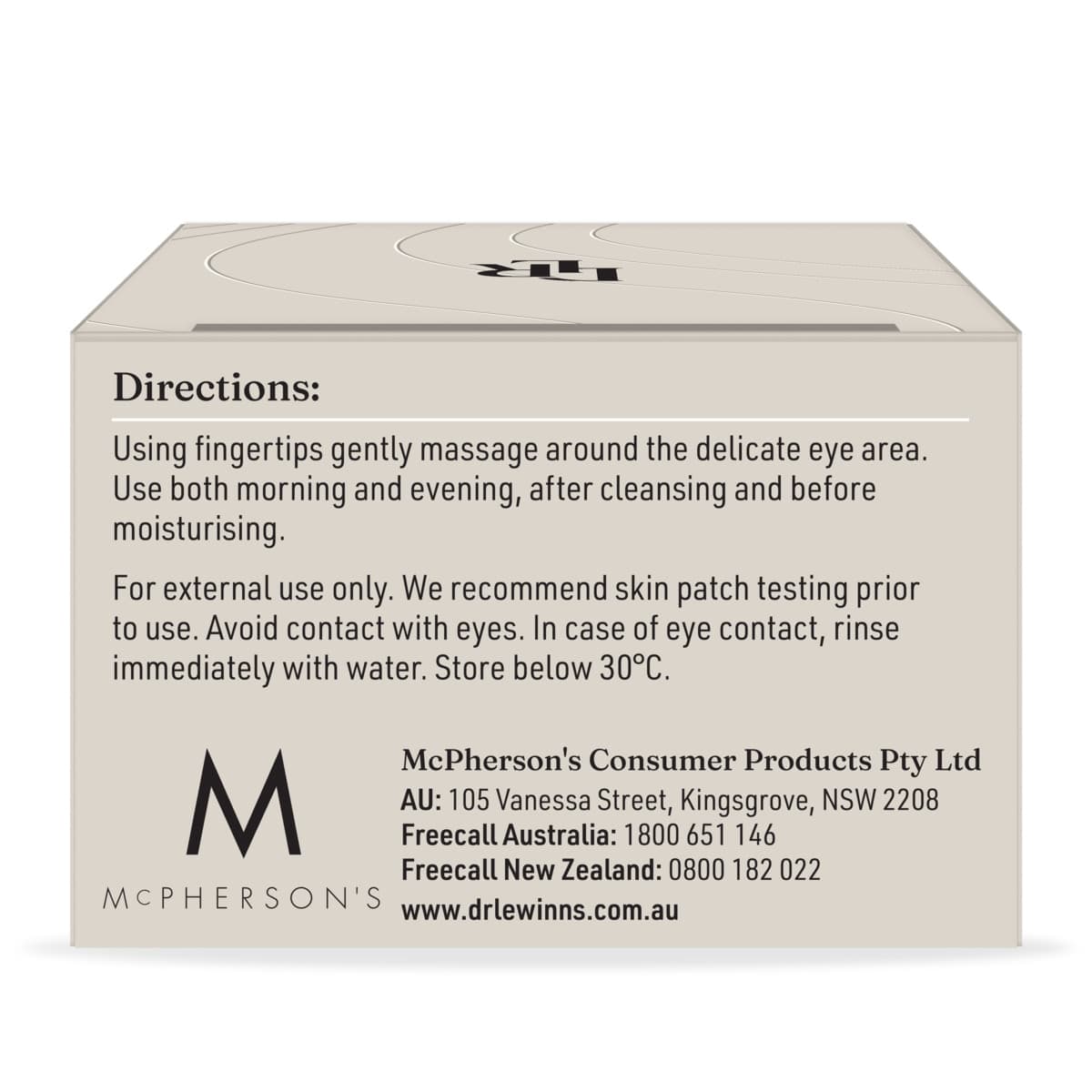 Thumbnail Dr Lewinns Ultra R4 Eye Repair Cream 15g