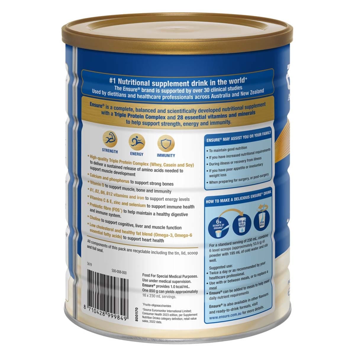 Thumbnail Ensure Powder Vanilla 800g
