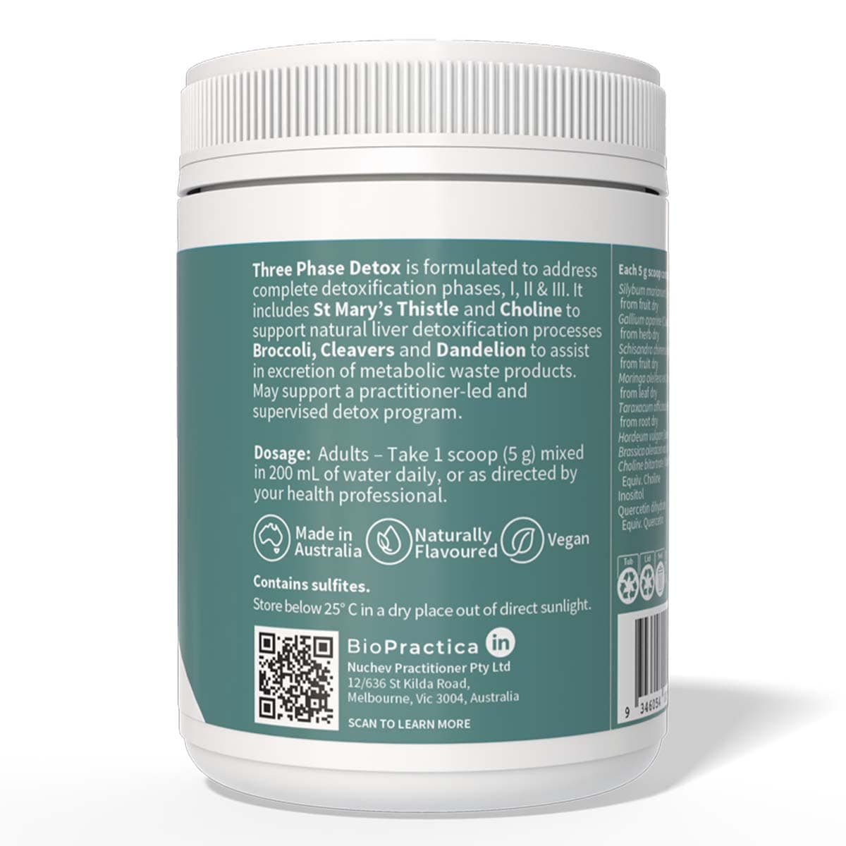 Thumbnail BioPractica Three Phase Detox Greens Powder 300g