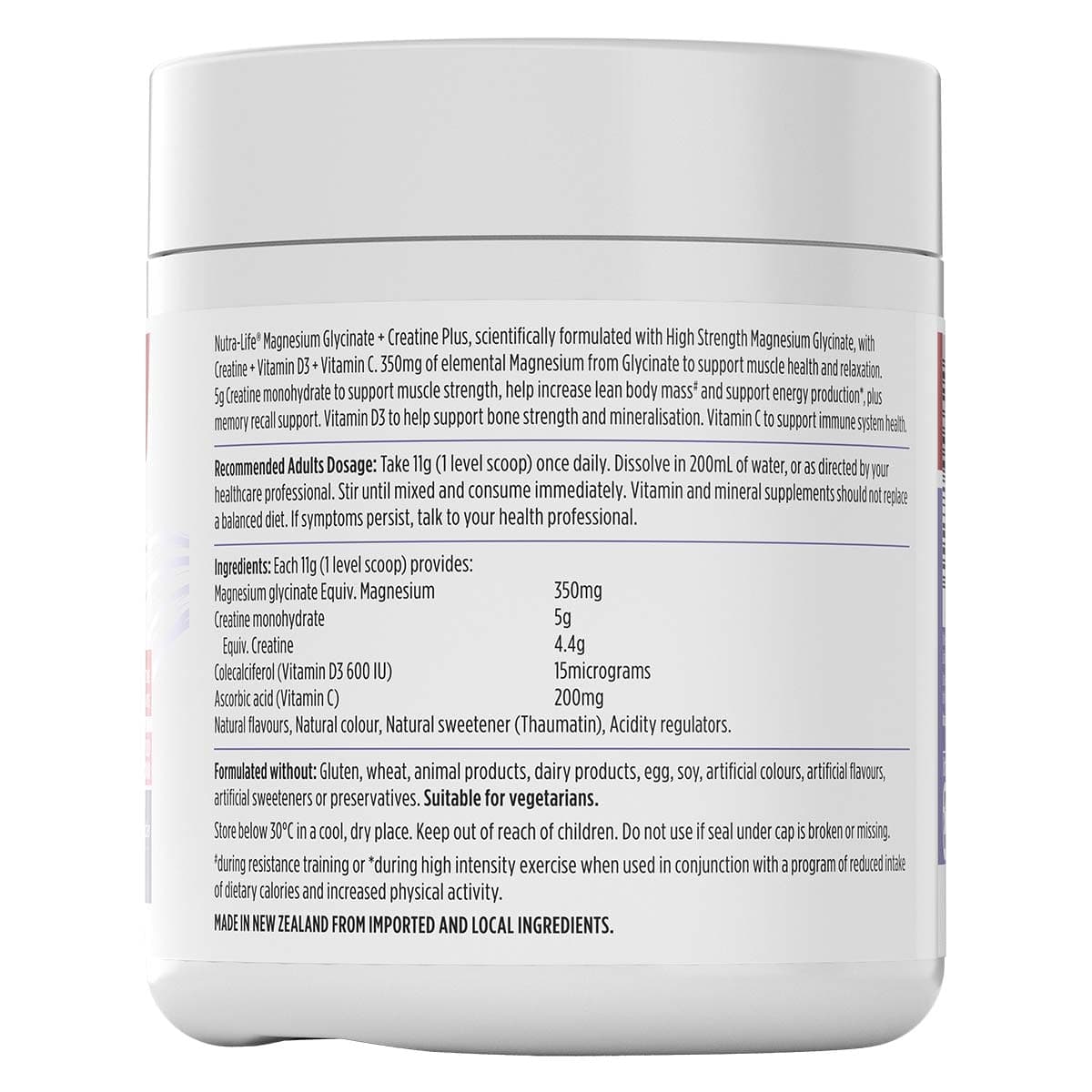 Thumbnail Nutra-Life Mag Glycinate+Creatine 300g