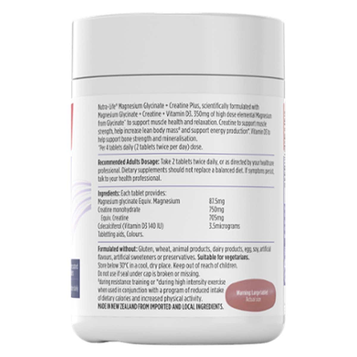 Thumbnail Nutra-Life Mag Glycinate+Creatine 90 Tablets