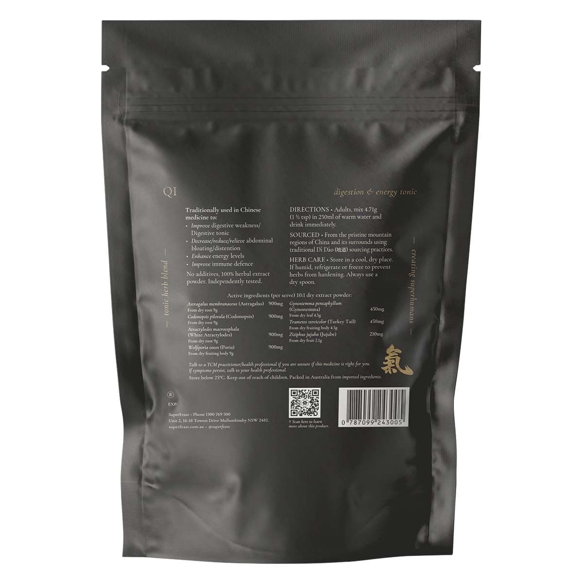 Thumbnail SuperFeast QI Digestion & Energy Tonic Powder 250g