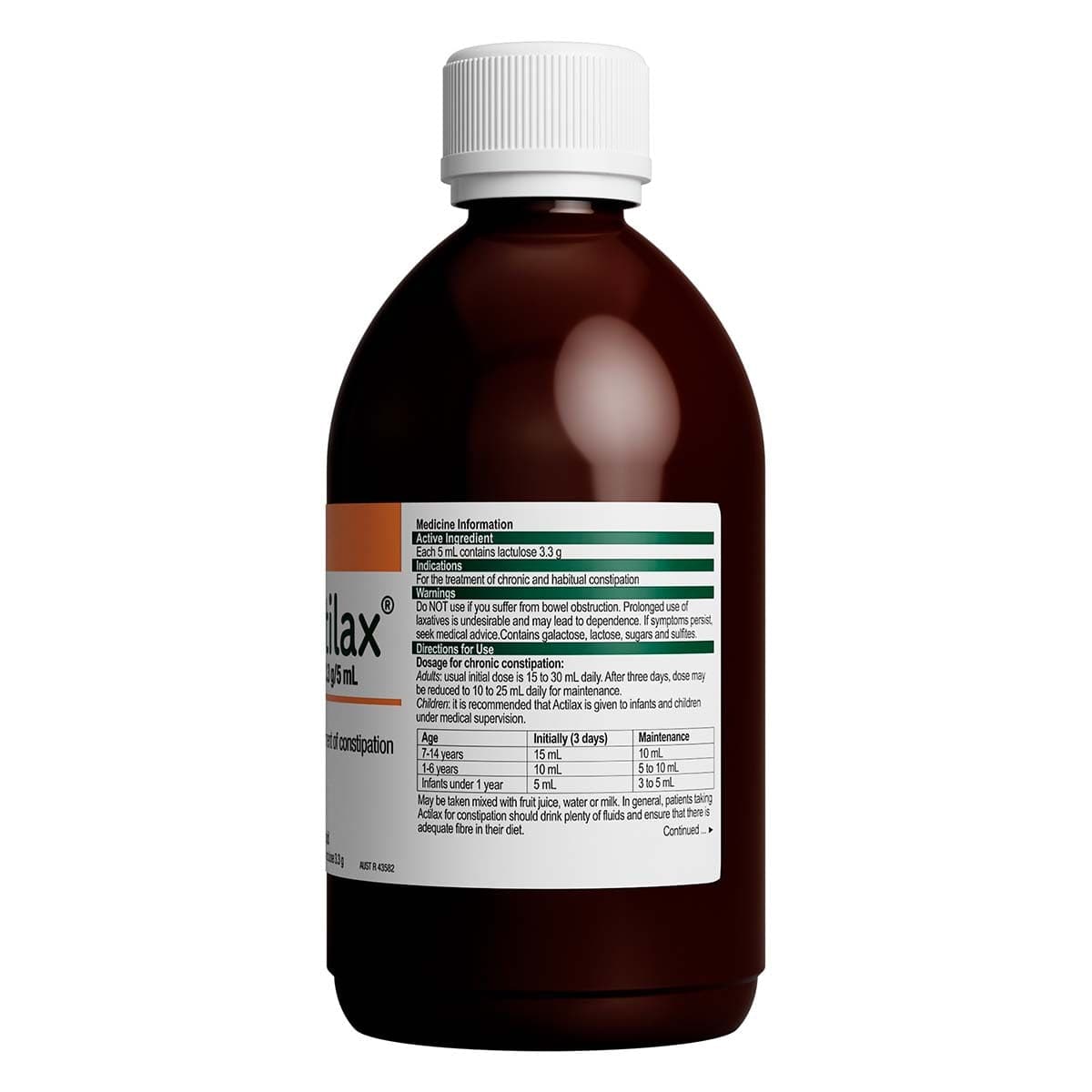 Thumbnail Actilax Lactulose Solution 500mL