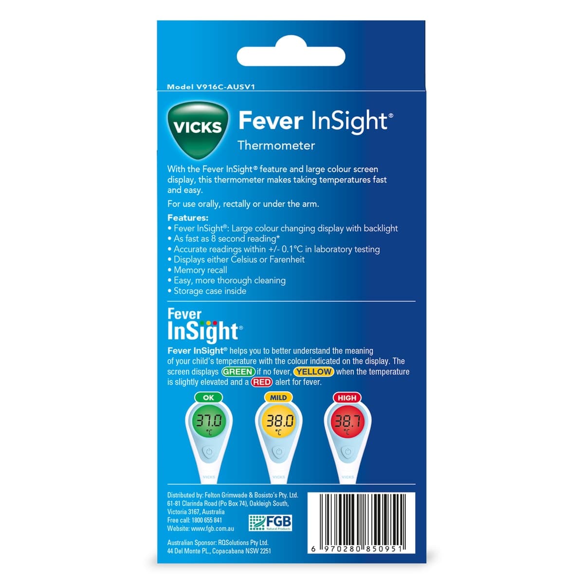 Thumbnail Vicks Fever InSight Digital Thermometer V916-V1