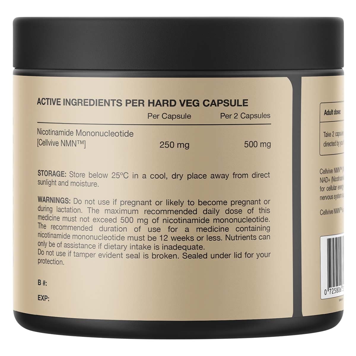 Thumbnail Switch Nutrition NMN Cellvive Nicotinamide Mononucleotide 60 Capsules
