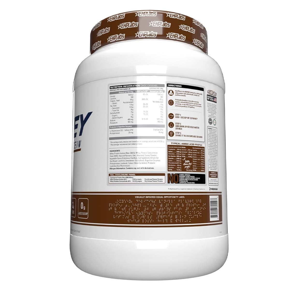 Thumbnail EHPLabs OxyWhey Lean Wellness Protein Chocolate Caramell 850g