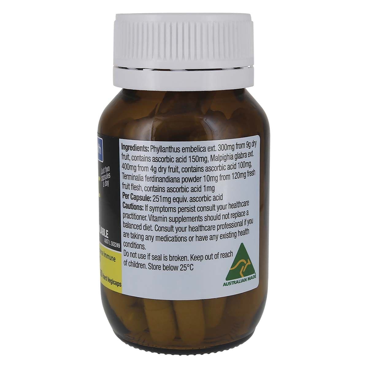Thumbnail Solutions 4 Health Natural Vitamin C 60 Capsules
