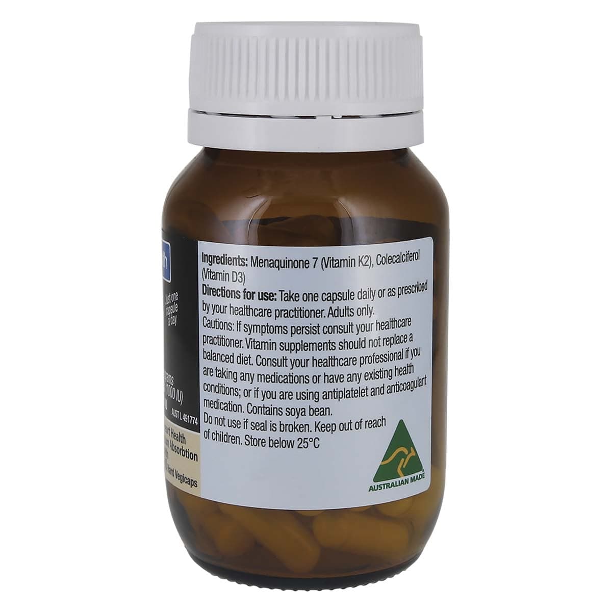 Thumbnail Solutions 4 Health Vitamin D3+K2 60 Capsules